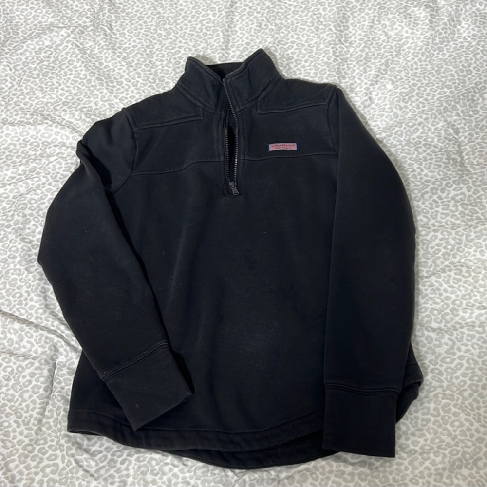 Vineyard Vines women’s black 1/4 zip sweater small
